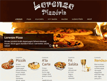 Tablet Screenshot of lorenzopizzeria.hu